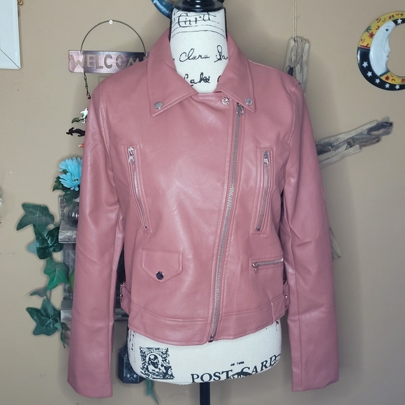 Love Tree womens faux leather moto jacket - Picture 4 of 14